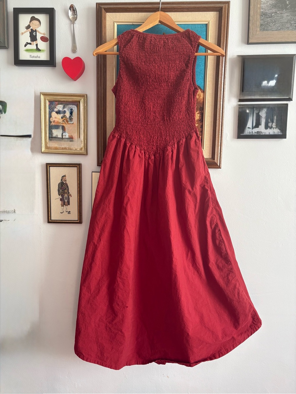 Smocked Waist Midi Dress